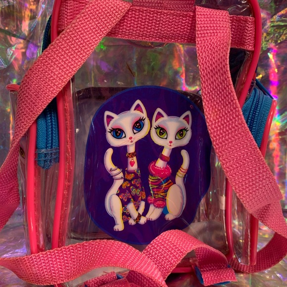 Lisa FRANK Roxie Rollie cats mini backpack 90sRARE - Picture 4 of 8